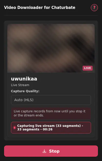 Chaturbate Video Downloader screenshot 4